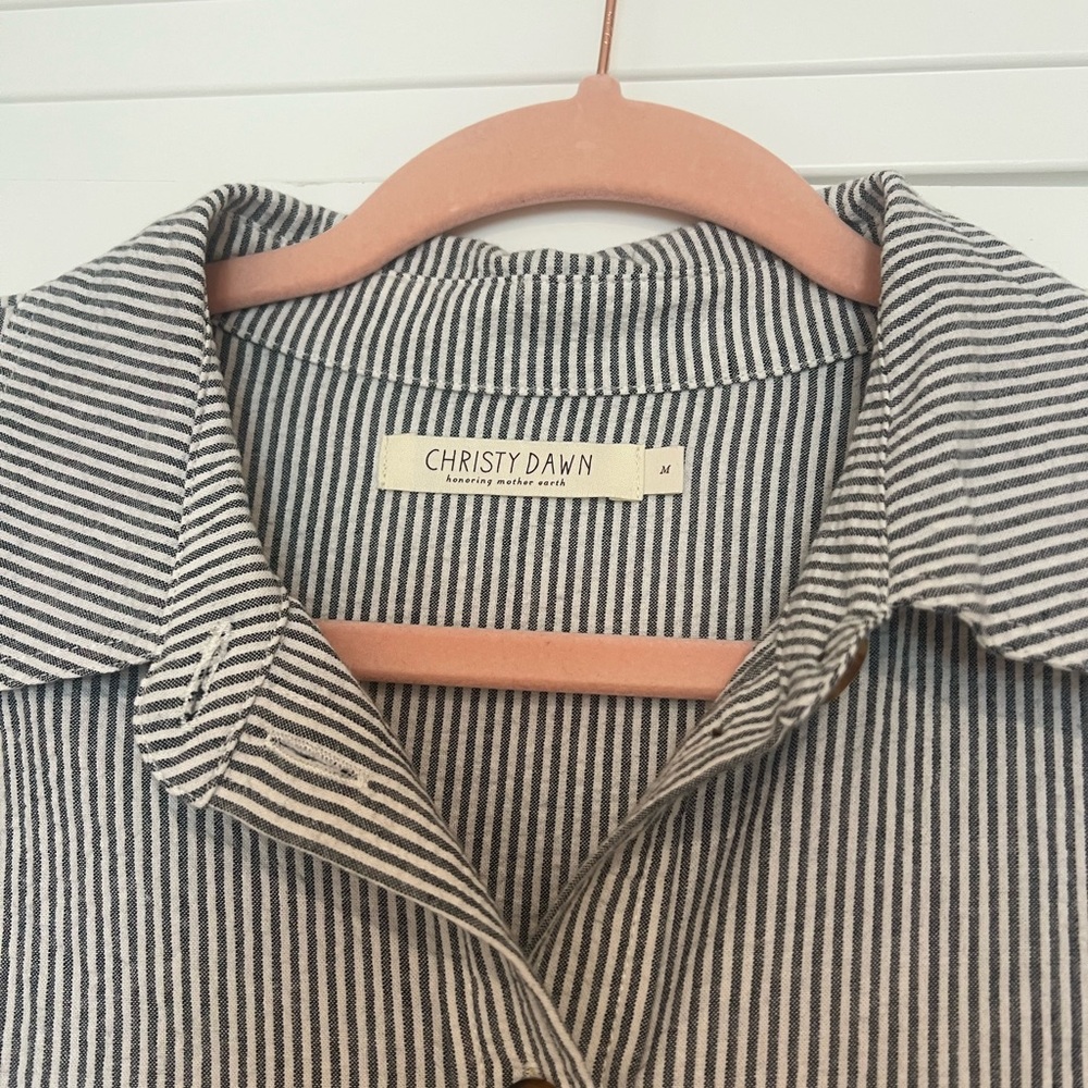 SOLD EUC Christy Dawn Yivee Dress in Ember Stripe Sz M - Picture 5 of 8